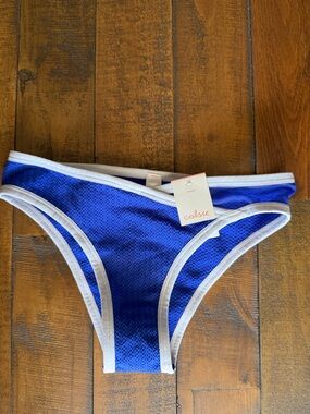 Colsie Women’s Blue Bikini Bottom with White Trim underwear